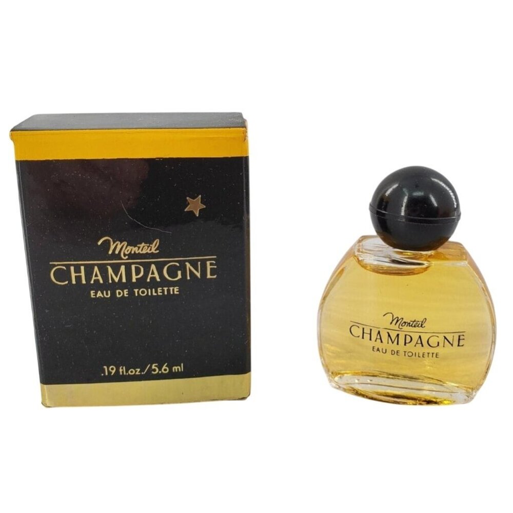 Vintage Germaine Monteil Champagne Perfume Miniature Mini .19 fl oz Sample & Box